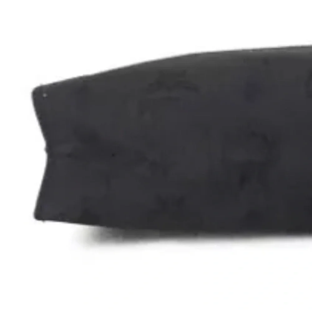 Authentic MCM Logo Visetos Canvas Clutch Bag Black